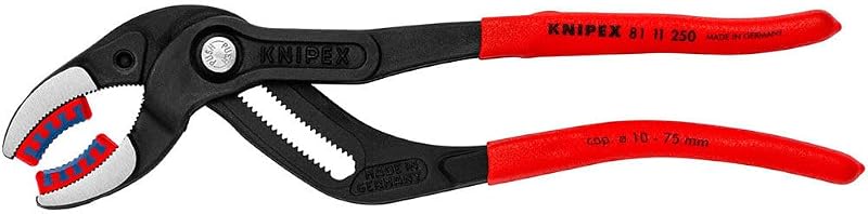 Knipex Tools 81 11 250 SBA 10" Pipe and Connector Pliers with Soft Jaws (843221021412)