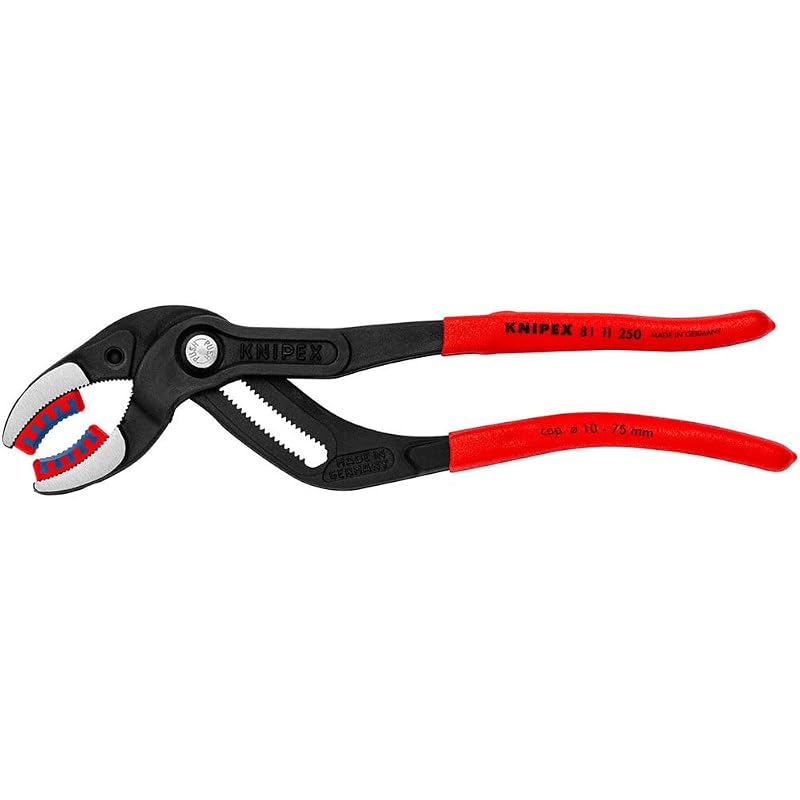 Alicate de Pressão para Tubos e Conectores KNIPEX 81 11 250 SBA com Mordentes Macios, 25 Posições