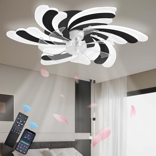 Ventilateur de plafond avec éclairage intensité variable et télécommande noir