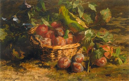 Toile Décor Art Mural Classique Nature morte aux prunes de Gerardina Jacoba Van De Sand Bakhuyzen