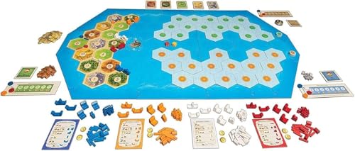 Image of CATAN Explorers & Pirates Board Game Expansion - Set Sail on Epic Adventures! Strategy Game, Family Game for Kids and Adults, Ages 12+, 3-4 Players, 90 Minute Playtime, Made by CATAN Studio | Set Sail on Epic Adventures, Strategy Game, Family Game for Kids and Adults, Ages 12+, 3-4 Players, 90 Mins