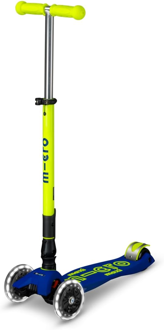 – Micro Scooters | Maxi Micro Deluxe Foldable Children's Scooter | Big Wheels | Handlebar Adjustable | 5-12 Years | Boys & Girls