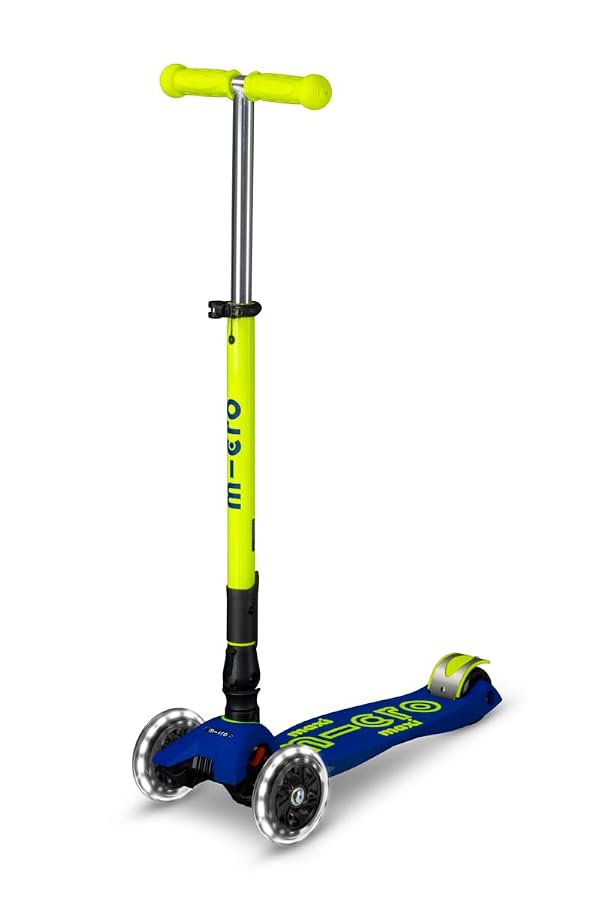 Micro Kickboard Maxi Foldable LED Kids Scooter, Ages 5-12, Up to 110lbs by Micro - Used condition - US$165.59