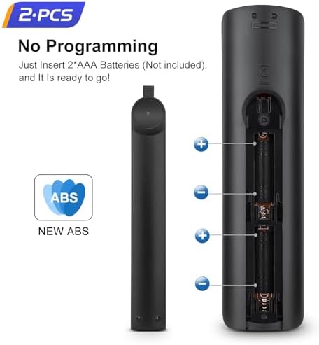 (Pack of 2) Universal for Samsung TV Remote Control Replacement Compatible with All Samsung Smart Frame Curved QLED Crystal TVs - 4