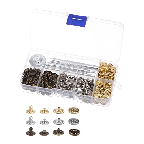Boutons-pression de 10 mm avec outils de pose pour réparer le cuir facilement