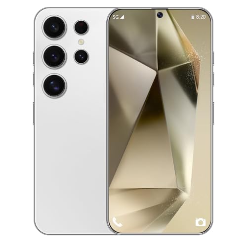 XUANMEIKE Unlocked Phone S24 Ultra Android Phone 8-core 8GB+256GB Cell Phone 7 inch HD Screen Mobile Phone 108MP+48MP Camera 6800 mAh Extra Large Battery 5G Dual SIM (Titanium White)