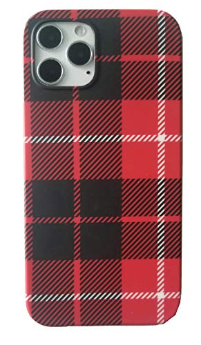 Red Plaid Case For Iphone 13 Pro Max 2021 Released,Women's Soft Tpu Super Slim Fit Silicone Anti-Scratch Snap Cover Flexible Case For The Newest Iphone 13 Pro Max 6.7 Inch #TOP8