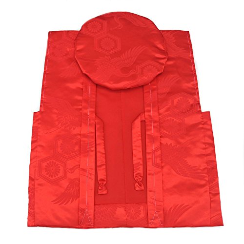 [木瓜屋] 還暦祝いの赤色のちゃんちゃんこ (亀甲柄入り)のサムネイル