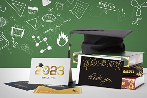 Nihuecne 2023 Graduation Thank You Cards With Self-Adhesive Envelopes, 36 Set 4" X 6" High School Or College Grad Greeting Note Cards For Graduation Party With 6 Design #TOP3