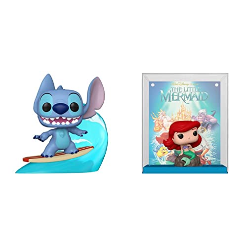 Funko Pop! VHS Cover: Disney - Lilo & Stitch, Amazon Exclusive & Pop! VHS Cover: Disney - The Little Mermaid, Ariel (Amazon Exclusive)