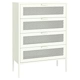Dimensions : Meuble à chaussures : L 80 x l 36 x H 110cm - Pieds : l 2 x H 20cm - Matières : acier - Couleurs : blanc - À monter (notice incluse) - Garantie 2 ans - Livraison en 1 colis en pas de porte, en bas d'immeuble