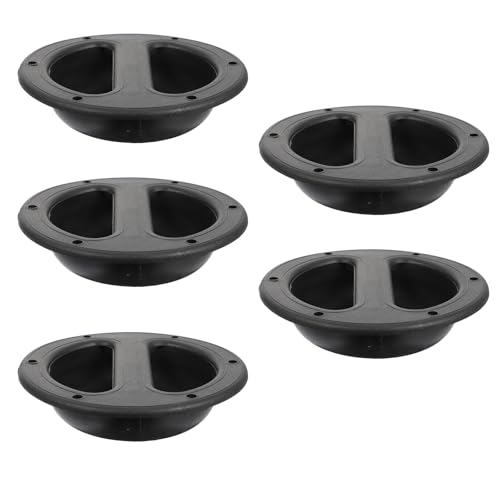 IWOWHERO - IWOWHERO 5pcs Round ABS Speaker Cabinet Handles with Grip, 146x38mm Audio Accessories for Stage Loudspeaker