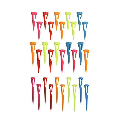 LEIPUPA Tees de Bolso de Clube de Golfe de Plástico de 10 Unidades Portáteis com Ferramentas de Trei