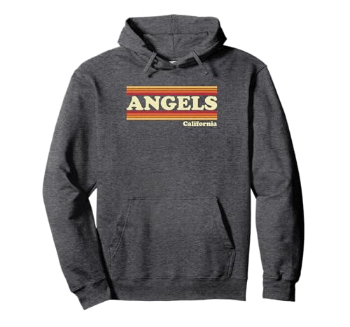 Vintage 1980s Graphic Style Angels, California Pullover Hoodie