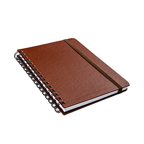 Cicero Caderno Espiral Clássica Pautado A5 Café, Marrom, 8859