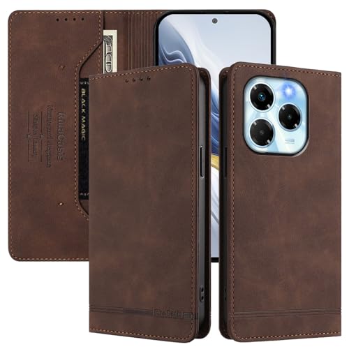 �X�}�z�P�[�X �Ή��@�� for Oukitel C50 5G,�Ή��@�� for Oukitel C50 5G �yRFID�Ւf�@�\�z�y�J�[�h�z���_�[�t���}�O�l�b�g�J���t���b�v�X�^���h�z�P�[�X Brown