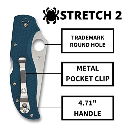 Spyderco Stretch 2 K390 Steel Folding Hunting Knife #TOP25
