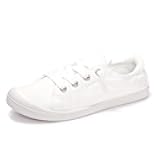 FUNKYMONKEY Shoes for Women, Comfort Low Top Canvas Slip On Sneakers Classic Casual Walking Shoes