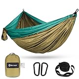 BTRWOR Hängematte - Hängematte Outdoor - Ultraleichte Reise Camping Hängematte - 300kg Tragkraft, Atmungsaktiv, Schnelltrocknendes Fallschirm Nylon - für Trekking,Survival,Garten