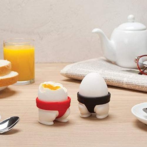 Coquetiers En Silicone Sumo - Lot De 2, Antidérapants - Pour œufs à La Coque, œufs Mollets