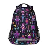 Multifonction : le sac à livres de grande capacité peut facilement contenir des classeurs, des dossiers, des vestes et plus encore. La poche avant zippée pour accessoires est parfaite pour les crayons, crayons, gommes, stylos, bâtons de colle et autres petits articles.