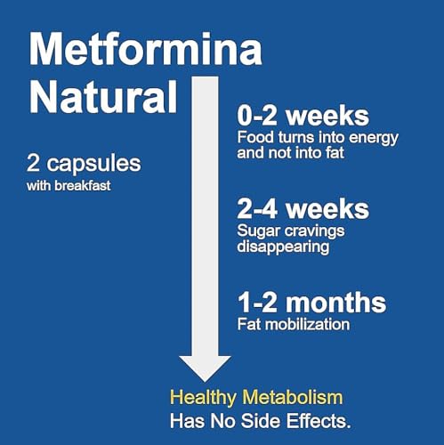 METFORMINA Natural - Weight Loss Aid - Metabolism Support - Dr Salomon (60 Capsules) - Thumbnail 4