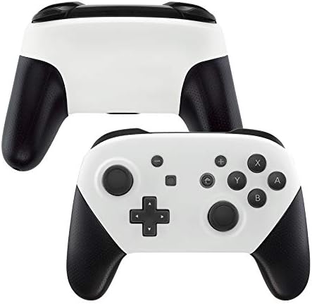 eXtremeRate White Faceplate and Backplate for Nintendo Switch Pro Controller, DIY Replacement Shell Housing Case for Nintendo Switch Pro - Controller NOT Included
