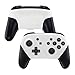 eXtremeRate White Faceplate and Backplate for Nintendo Switch Pro Controller, Soft Touch DIY Replacement Shell Housing Case for Nintendo Switch Pro - Controller NOT Included