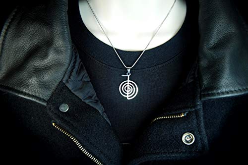 Cho Ku Rei Necklace, 20" Snake Chain, Beautiful Hypo-Allergenic Non-Tarnishing Pure 304 Stainless Steel, Reiki Power Symbol Choku Rei3