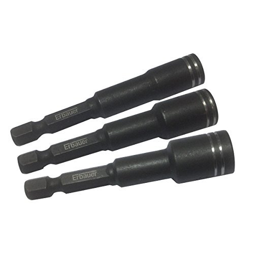 Erbauer Impact 1/4 Hex Nut Drivers 3 Piece Set by Erbauer