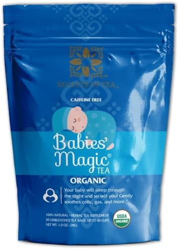 Secrets Of Tea - Babies' Magic Tea - USDA Organic, Caffeine-Free Herbal Tea Blend - 20 Count (1 Pack)