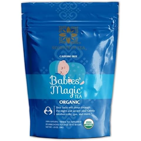 Secrets Of Tea - Babies' Magic Tea: Natural Relief for Baby Colic and Gas - USDA Organic, Caffeine-Free, promotes better sleep- 20 Count ((1 Pack) Cover