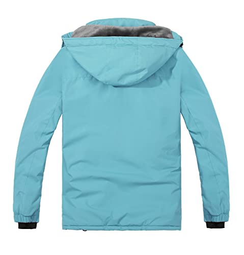 Image of Women's Waterproof Ski Jacket Mountain Rain Winter Coat Windproof Skin Hooded Jacket