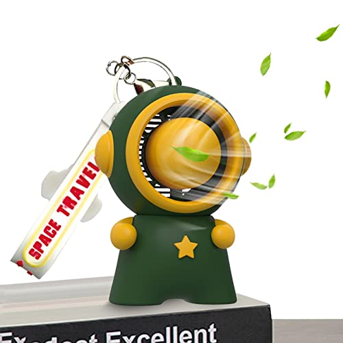 Miniventilador | Astronaut Space Chaveiros Cordão destacável | Ventilador USB recarregável de maquia