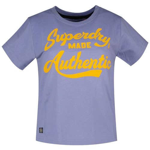 Image of Superdry Shirt Archive Neon Graphic T Shirt Violet Marl 6 Women, Lilac
