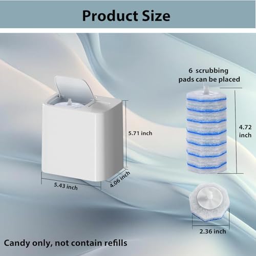 Image of 2 Pack Wall Mounted Holder Fit for Clorox Toilet Wand, Compatible with Clorox Toilet Wand Holder only, Automatic Open and Closing Lid Design, White