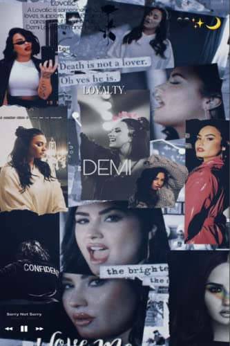 Demi Lovato Notebook: Blank Lined Ruled Notebook with 6x9 120 Pages, Demi Lovato Quote Journal, Gift for best Friend.