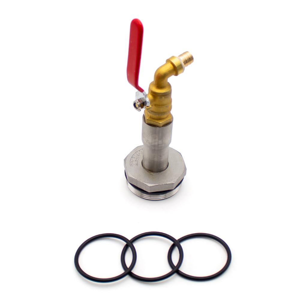 2" Fasshahn Messing Fasshahn, Kugelhahn 200l ölfassadapter DN50 Fasshahn Fasszapfen Wasserhahn Wasserhahn Einlass Kupfer Ablassventil