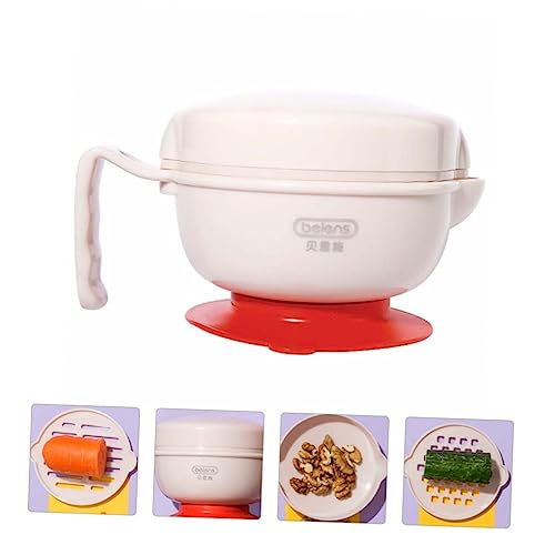 Abaodam 1 Conjunto caixa de moagem espremedor de mão para comida de bebê tigela de moinho de comida