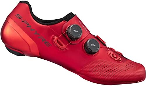 SHIMANO S-PHYRE RC9 (RC902) SPD-SL Shoes, Red, Size 44