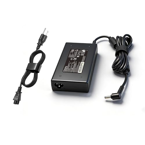 120W AC Charger Compatible with Chicony A17-120P2A MSI Cyborg 15 14 A13V A13VF A12V A12VF MSI Thin 15 A15 B13UC B13VE B13VF B7V B7UB 12UC Adapter Supply Power Cord 4.5 * 3.0