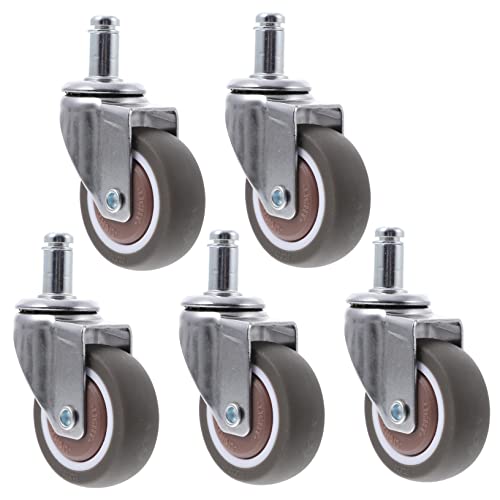 Gadpiparty 5pezzi Ruote Per Sedia Ufficio Ruote Girevoli Due Direzioni Adatte Per Pavimenti in Piastrelle o Moquette Materiale Robusto e Durevole