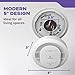 Kidde Hardwired Smoke & Carbon Monoxide Detector, 10-Year Battery Backup, Voice Alerts, Interconnectable LED Warning Light Indicators