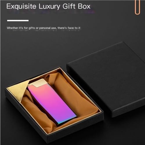 Encendedor metálico ultrafino recargable con llama abierta miniatura 6