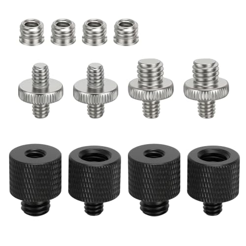 12 x adapter śrubowy do statywu, 1/4" na 3/8"