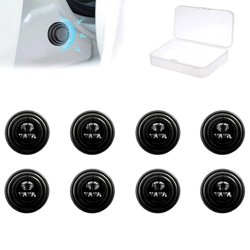 Image of 8Pcs Car Door Shock Absorber Protector Rubber Pads Guard Accessories Protection Stickers Compatible for Nexon, Punch, Harrier, Altroz, Tiago, Tigor, Curvv, EV, Sierra, Xpres