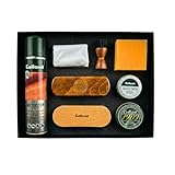[WOLFTECH] コロニル 革磨き セット レザーケア シューケア コンプリートセット マスターズボックス ギフトボックス入り 靴磨き 革磨き 1909 シュプリームクリーム 防水スプレー 栄養、汚れ落としクリーム 馬毛、山羊毛ブラシ アプリケーションブラシ クロス スポンジセット【ブラック】梅雨 雨 湿気 ギフト プレゼント [並行輸入品]