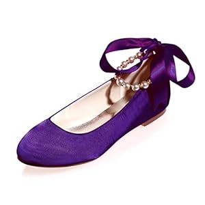 Dames bruids ballerina trouwschoenen platte kanten dansschoenen 35-44,A,US10.5/EU42/UK8.5