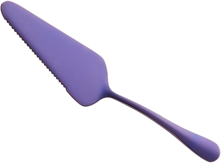 Hemoton Serrated Cake Shovel Stainless Steel Cake Server Spatula for Cutting and Serving Pizza Cheese Pie and Pastry Mirror Finish Ergonomic Handle 8.70 X 1.85 X 0.39 in