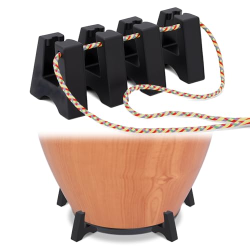 Boao 1 Set Rubber Conga Stand Drum Feet Risers for Conga Accessories